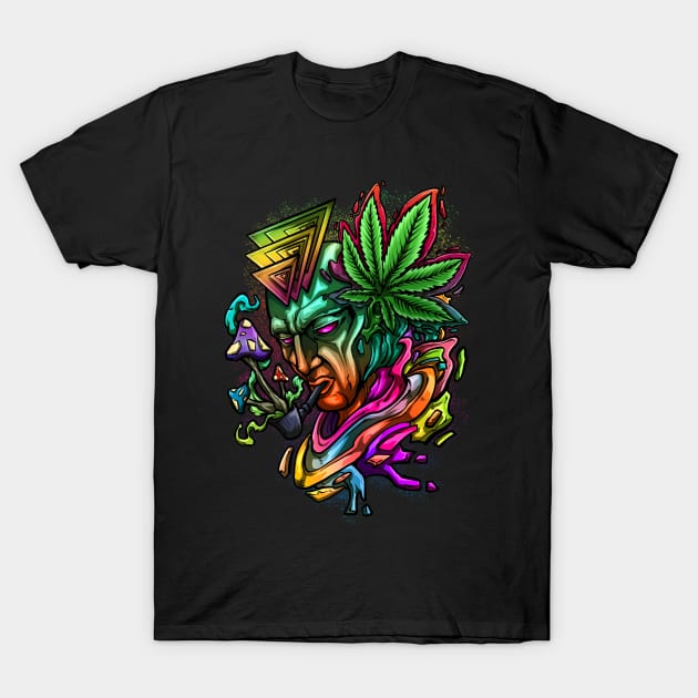 Psychedeslic Pipe T-Shirt by XXII Designs